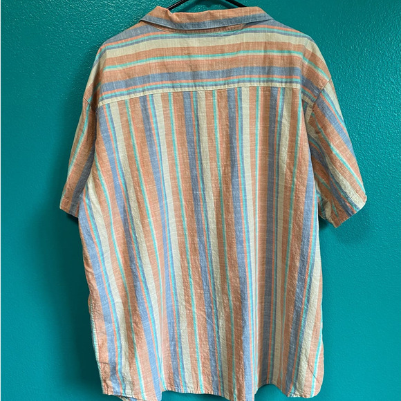 Columbia Under Exposure Striped Yarn Dye Men's Button Up XXL - Picture 6 of 9